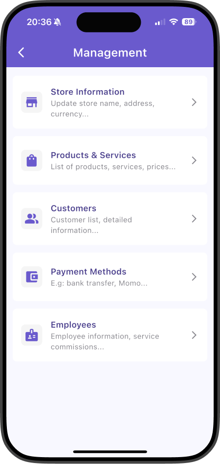 Order history statistics