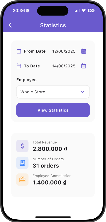 Automatic commission calculation